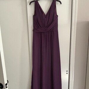 Purple Full Length Bridesmaid Gown, Size 8